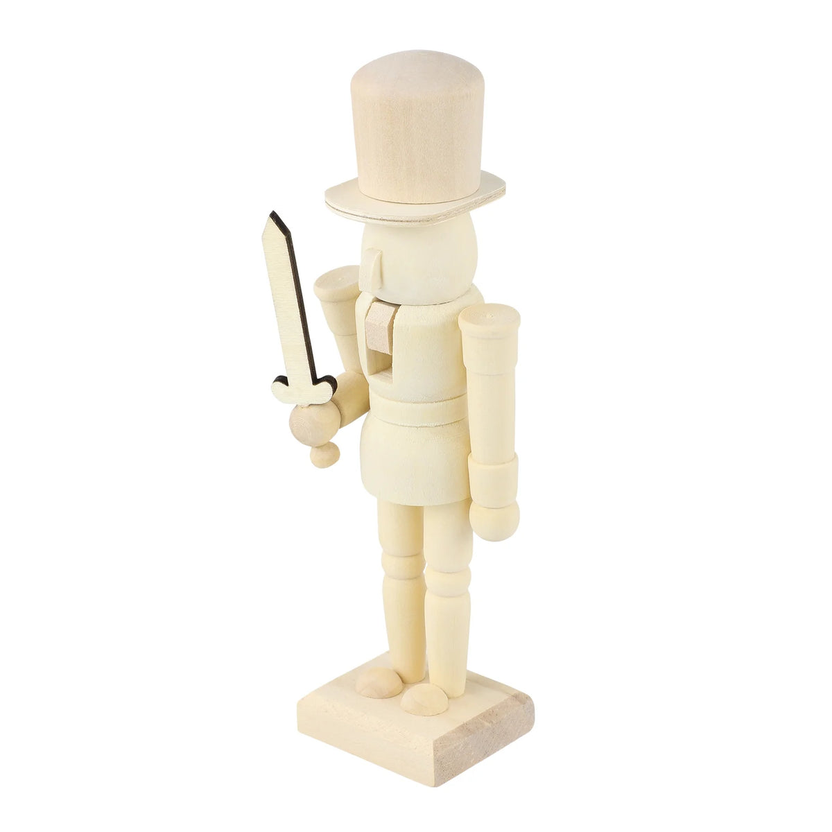Unpainted Wooden Nutcracker Soldier G656