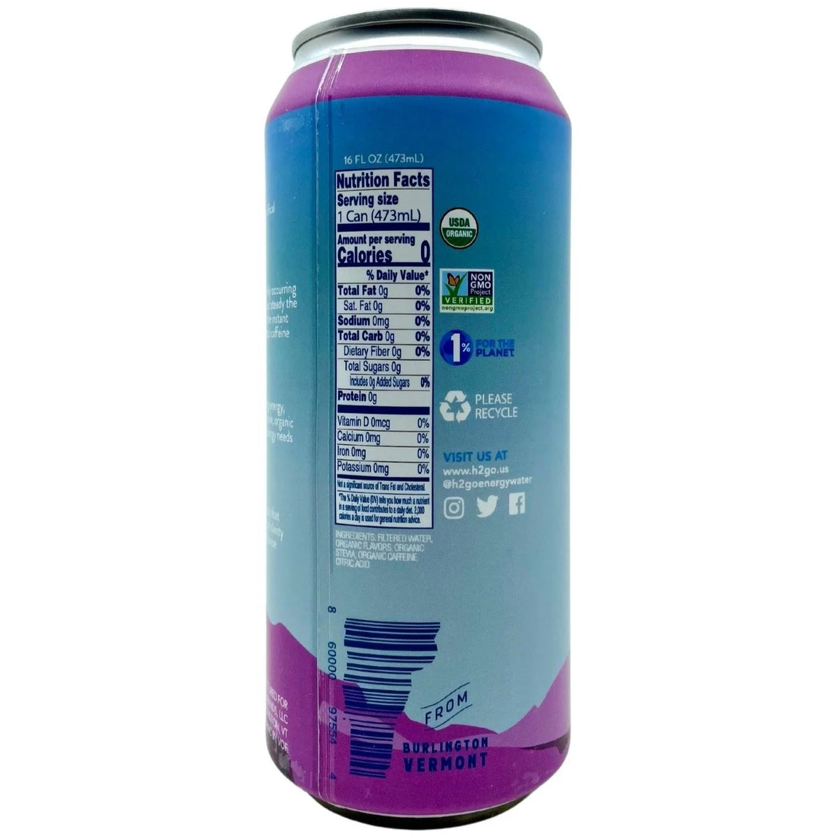 Blackberry Mint Organic Energy Water (Pack of 12) X181249