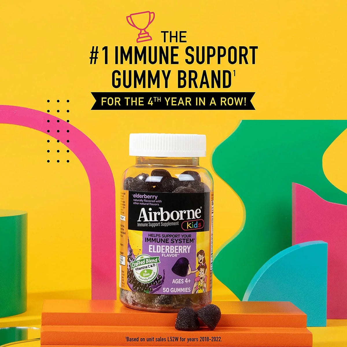 50 Gummies Elderberry Flavor Gummies G35315