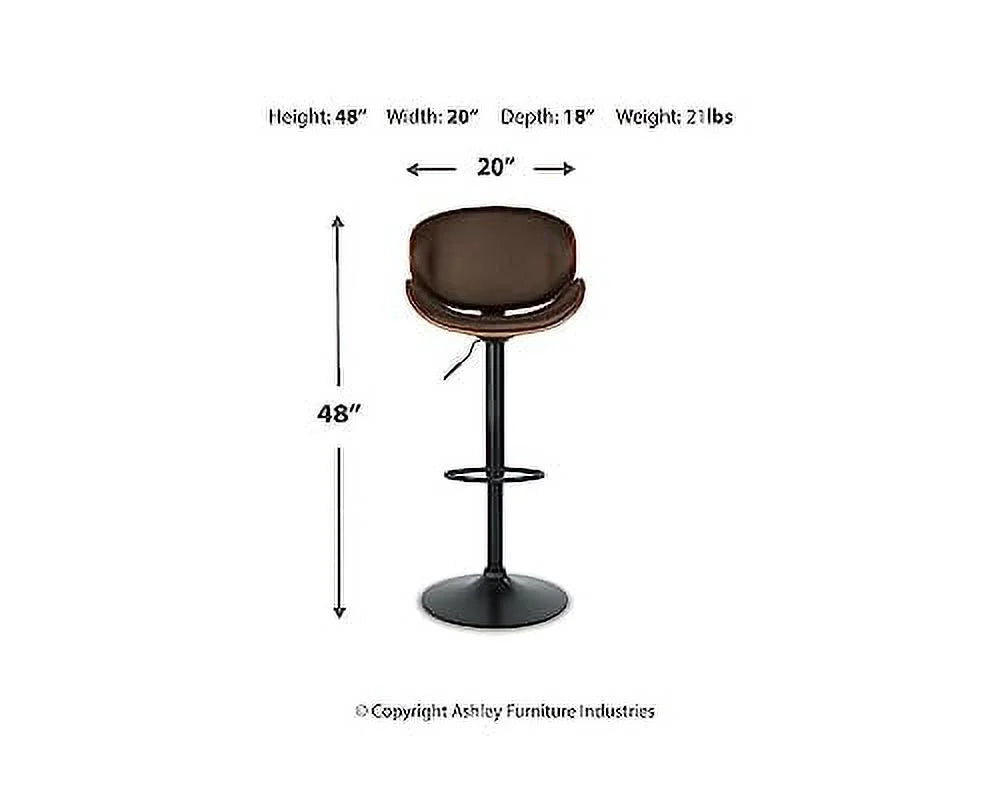 Adjustable Height Curved Bar Stool Y40627