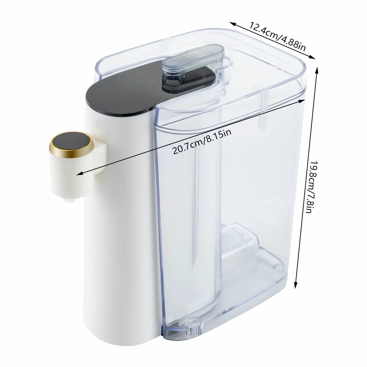1200ml Portable Instant Hot Water Dispenser with LCD Touch Panel B236053