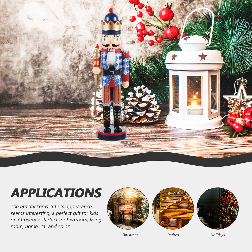 Nutcracker Wooden Ornament Decor Doll Z345
