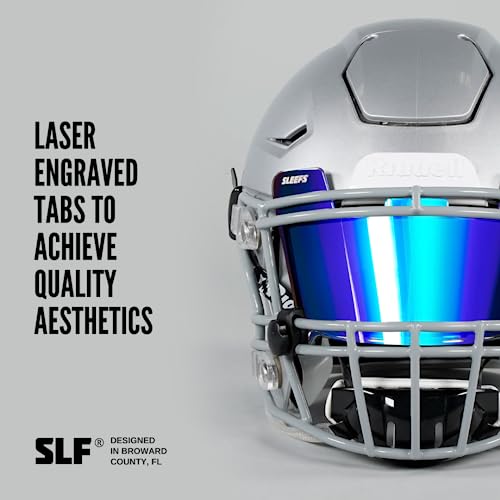 Tinted Football Visor with Clips and Microfiber Bag O420429