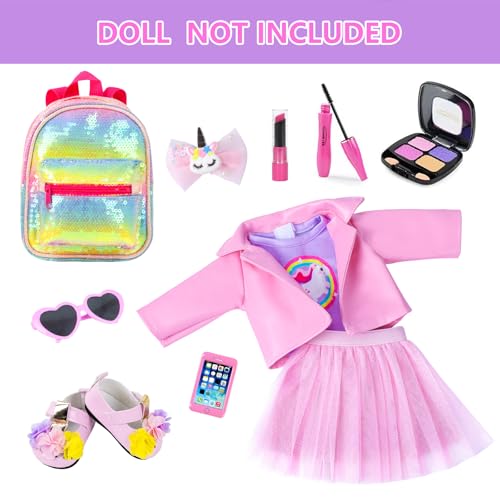 18 Inch Doll Makeup Accessories and Clothes Play Set C46161