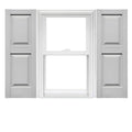 Raised Panel Vinyl Shutters (1 Pair) 14.75 x 39 Paintable G3470