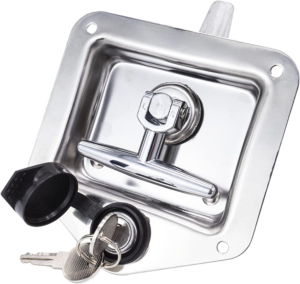 4 Pack Stainless-Steel T Handle Lock with Gasket and Keys P80866