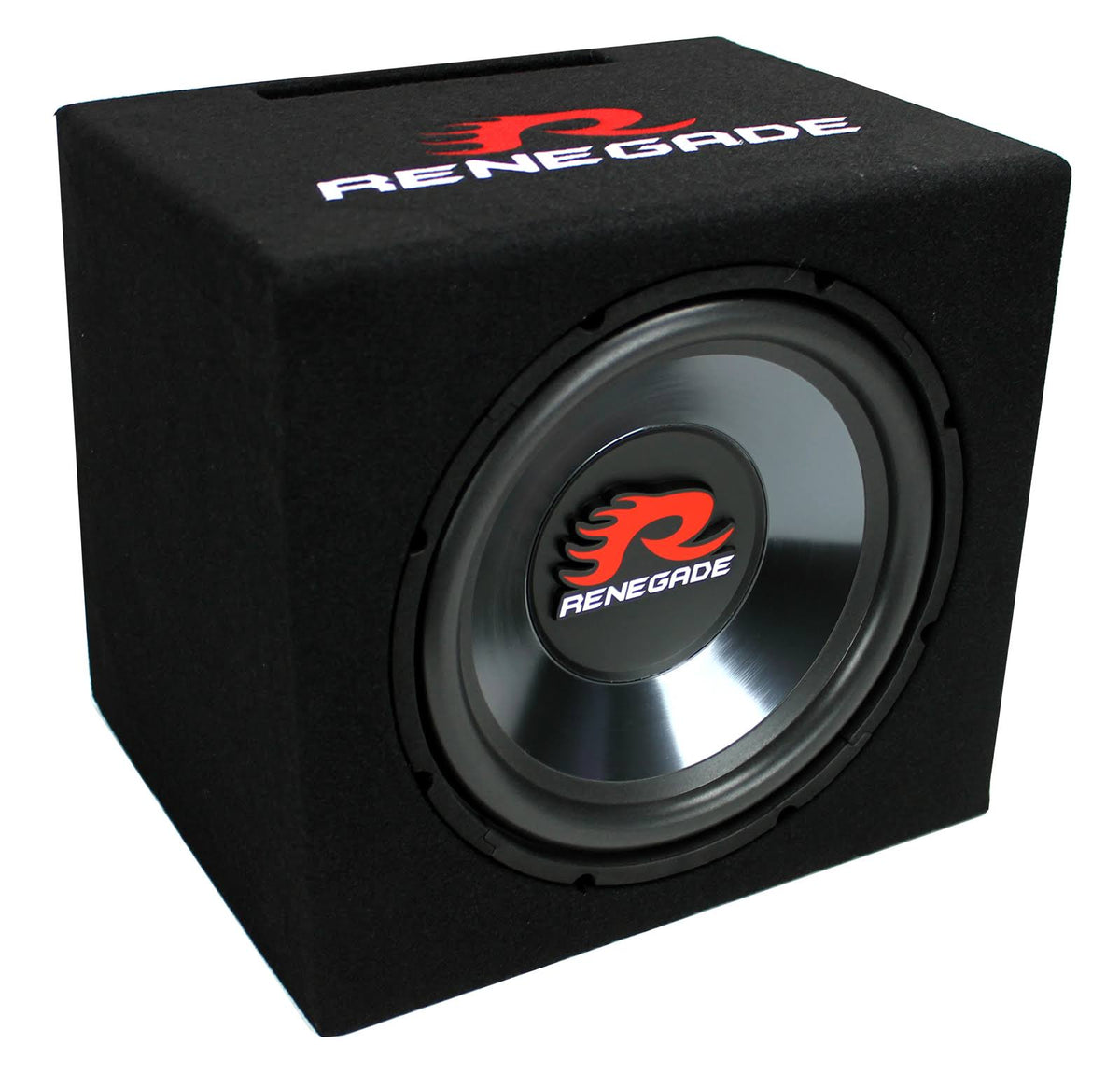 Black Single Car Audio Subwoofer with Enclosure Z231