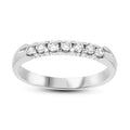 14K Gold 7 Stone Diamond Band Ring Size 7 P10100