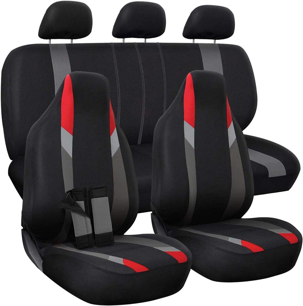 Poly Cloth Car Seat Cover 10 pc Set C3183
