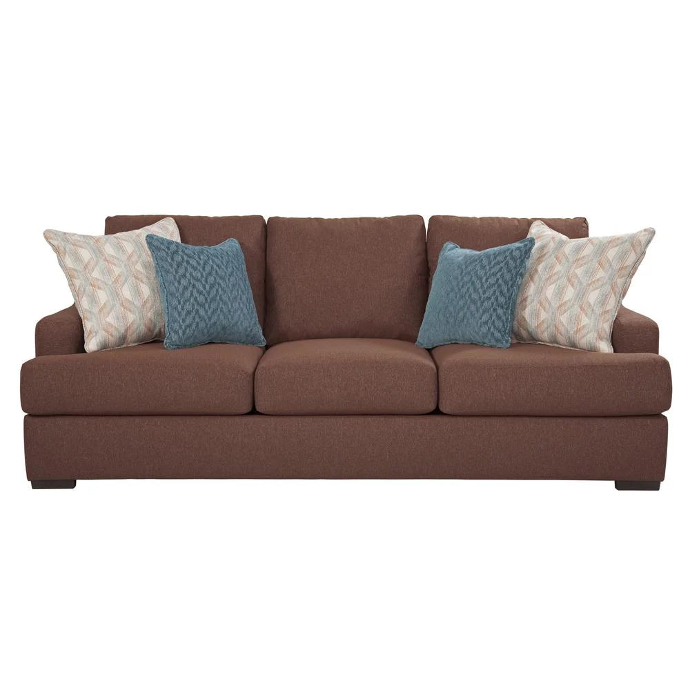 Cinnamon Sloped Track Arm Sofa J2972