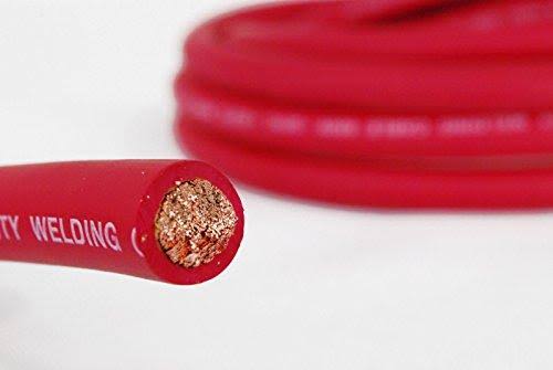 4/0 Gauge AWG Welding Lead Car Battery Cable Copper Wire Black + Red I156