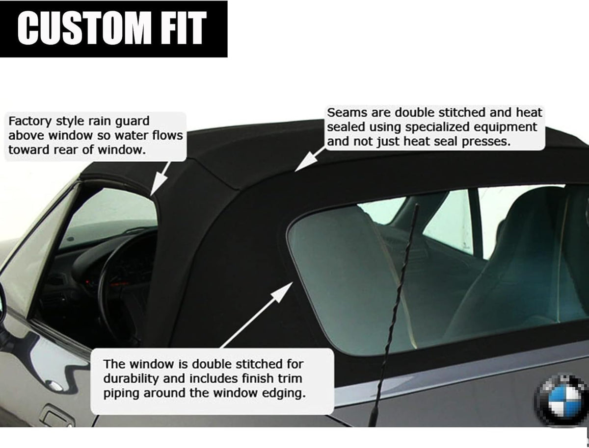 Convertible Soft Top with Plastic Window Twill Canvas M31676