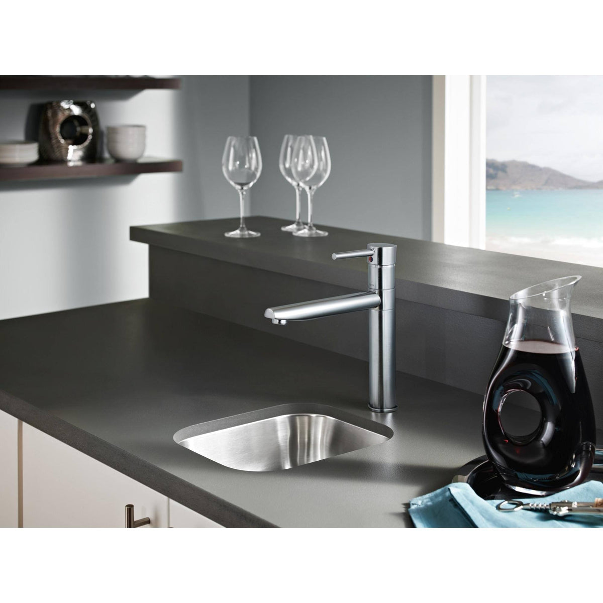 Arctic Stainless Single Handle Kitchen Faucet E816809