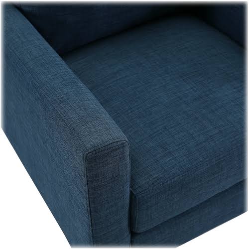 Navy Blue Linen Accent Chair G75617