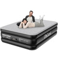 Queen Air Mattress with Built-in Pump, 18" Raised Inflatable Bed, Black L5090