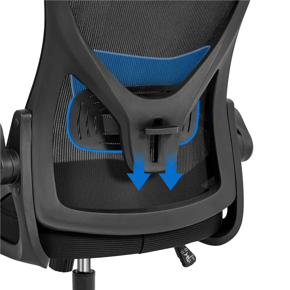Set of 2 Black High Back Office Chair C9027