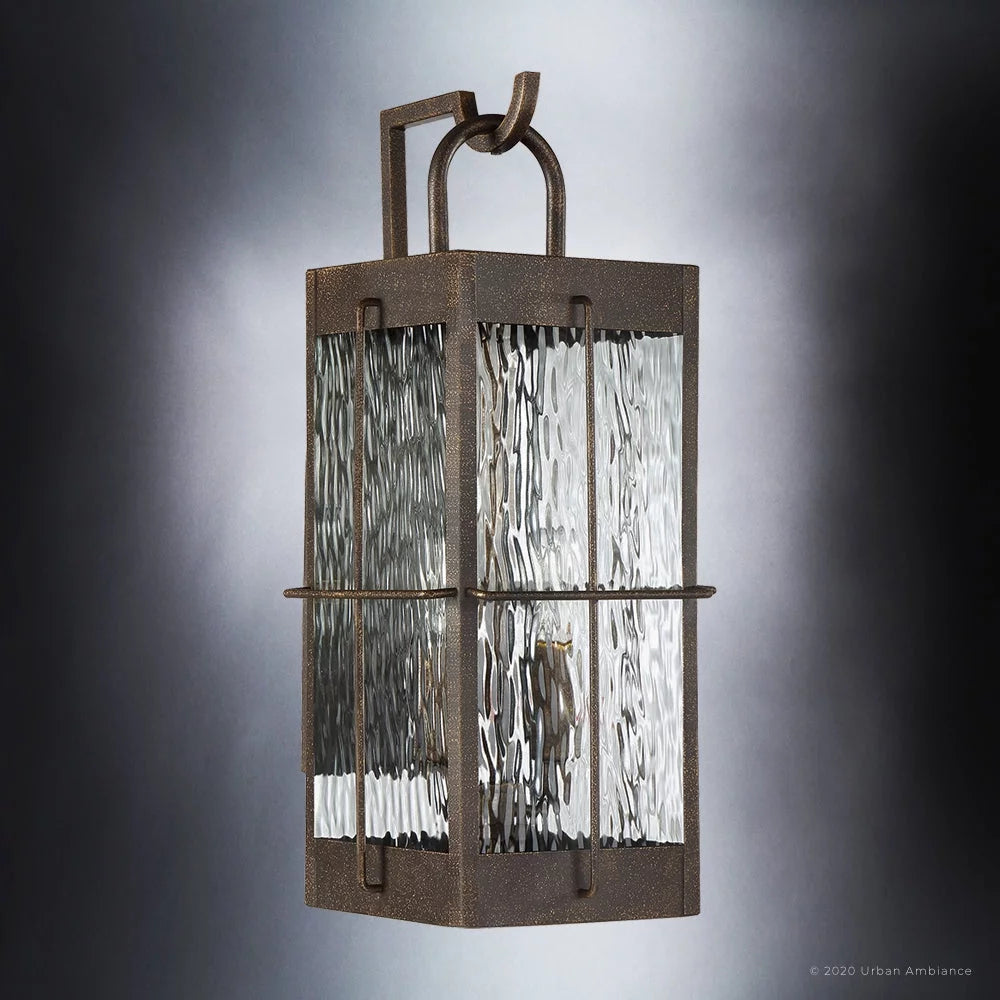 19.00''H x 8.25''W Urban Bronze Outdoor Wall Sconce L39191