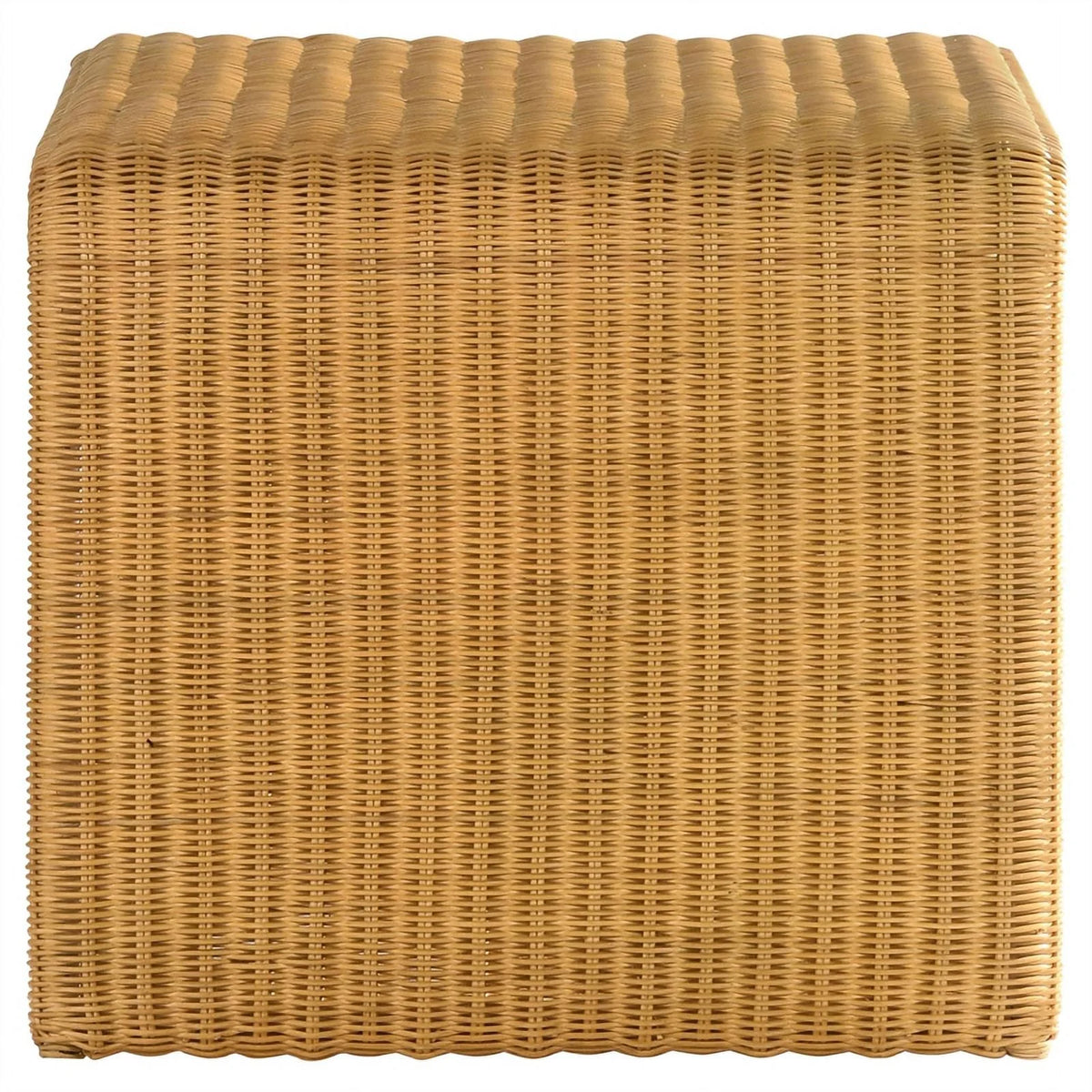 Square Coastal Rattan End Table P40236