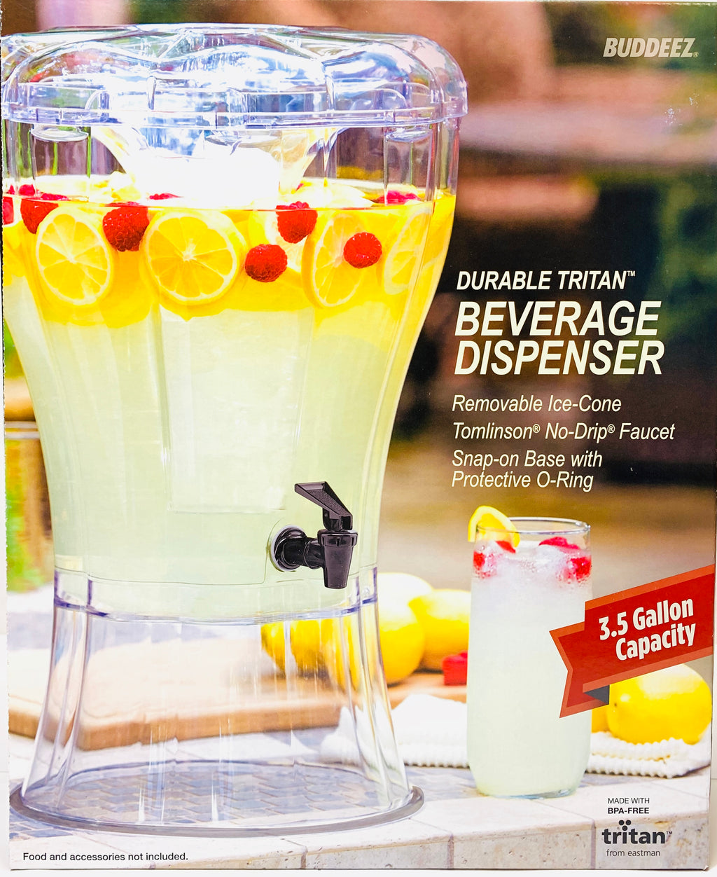 3.5 Gallon Beverage Dispenser with Removable Ice-Cone V8123