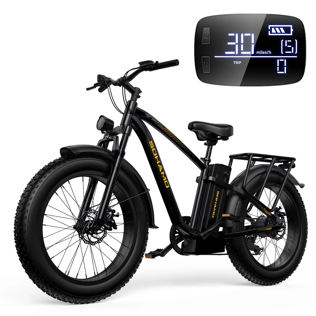 750W Fat Tire Electric Bike 26''x4'' 48V 15Ah P44952