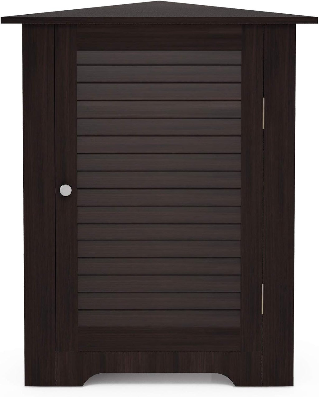 White Corner Louver Door Cabinet V485175