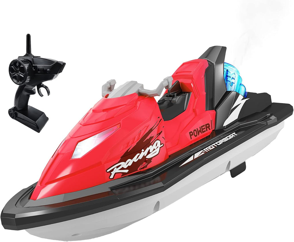 RC Boat with Rechargeable Battery Dual Motors Blue P495238