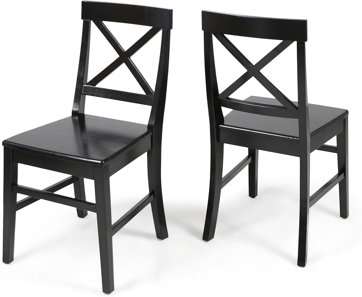 Light Grey Acacia Wood Dining Chairs K411047