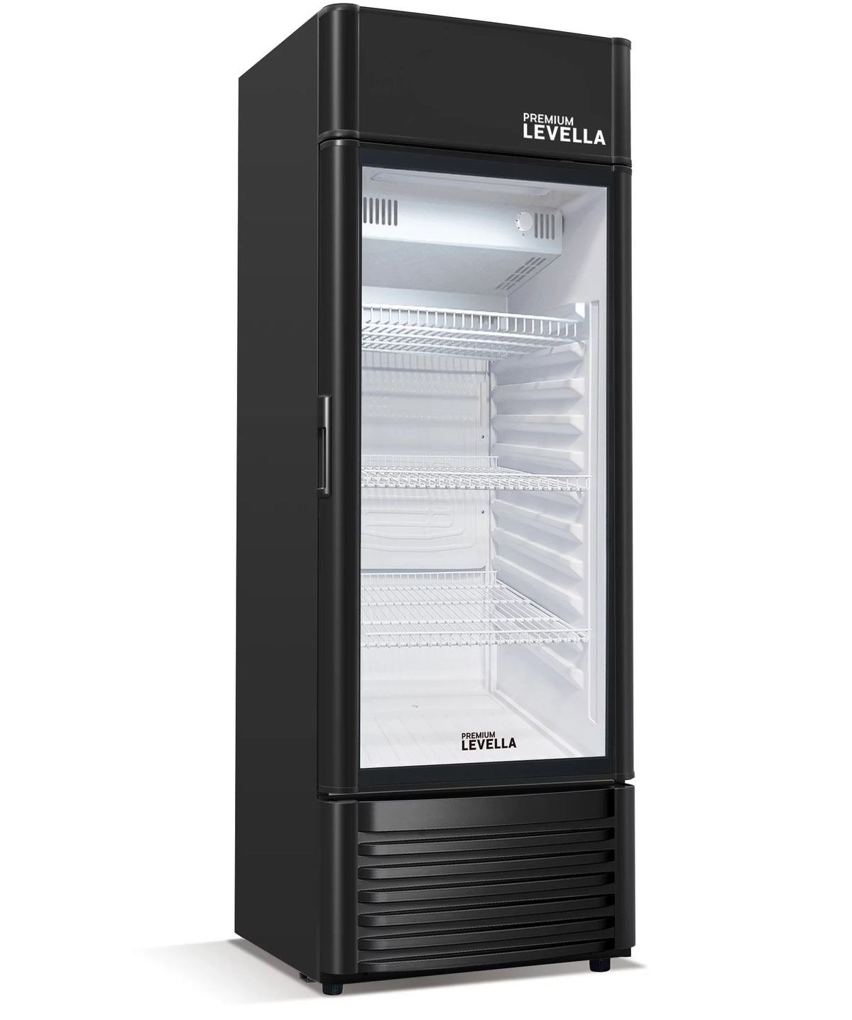 Commercial Display Refrigerator Single Glass Door 9.0 cu ft Black E118