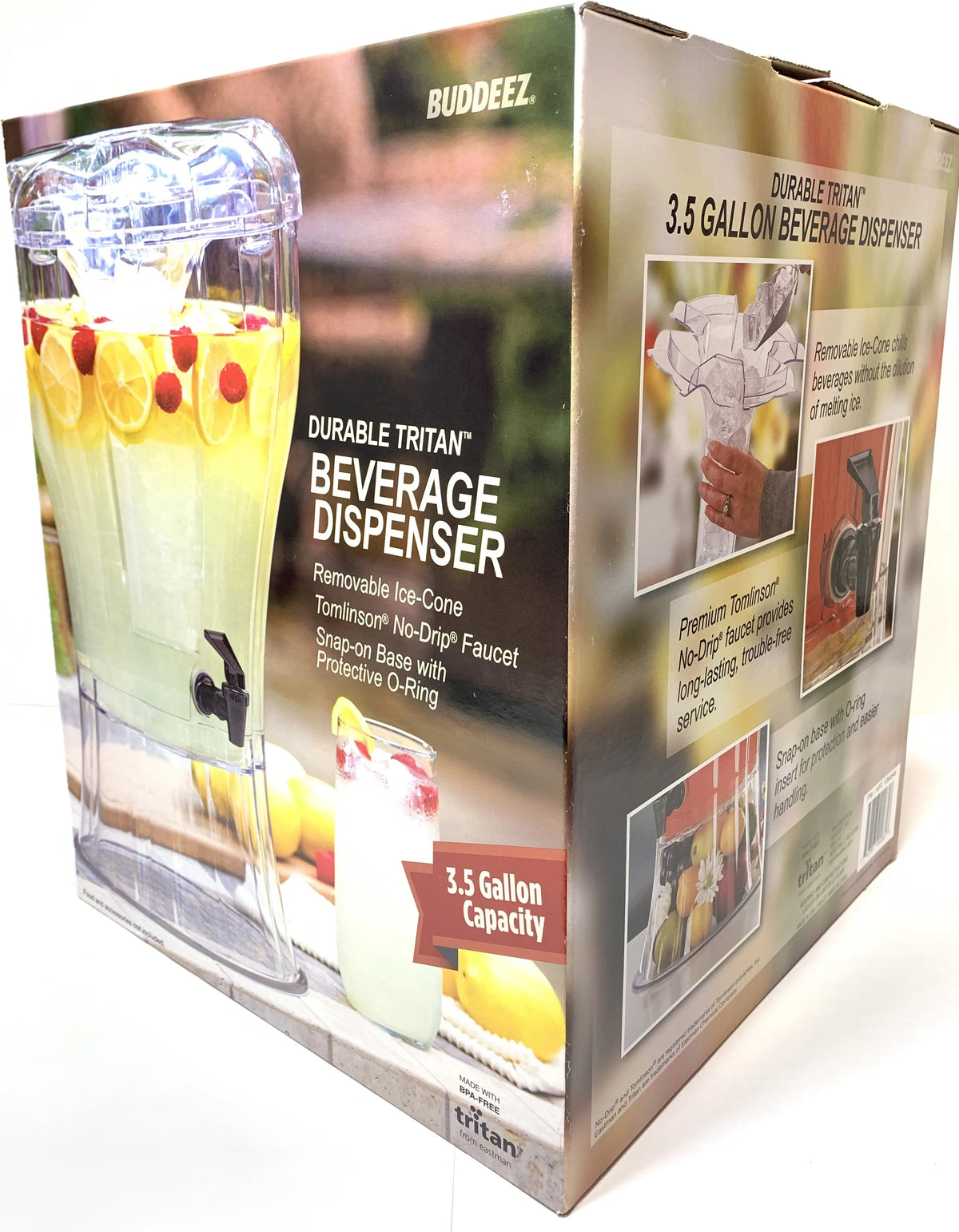 3.5 Gallon Beverage Dispenser with Removable Ice-Cone V8123