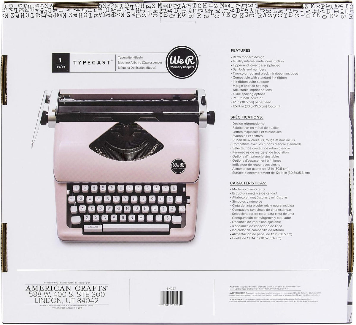 Pink Typewriter Y686
