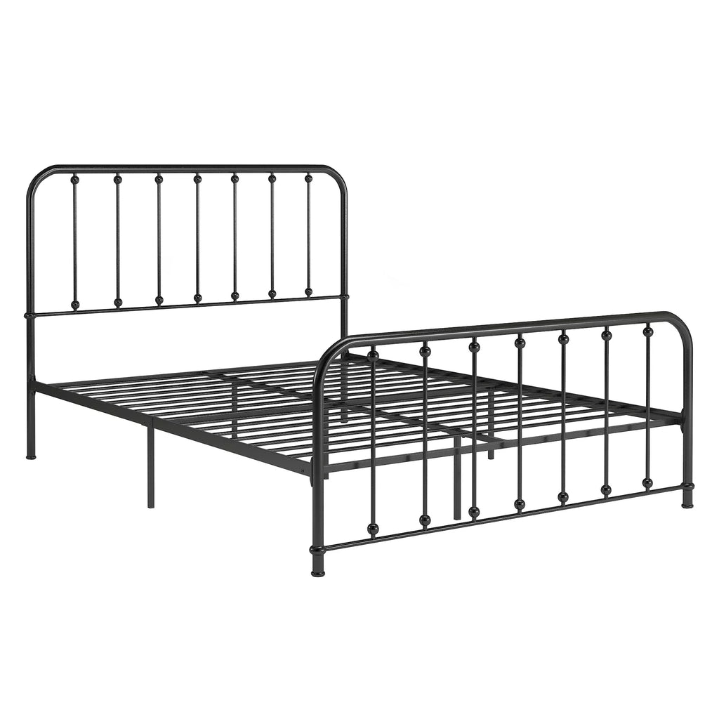 White Metal Platform Full Bed I50418
