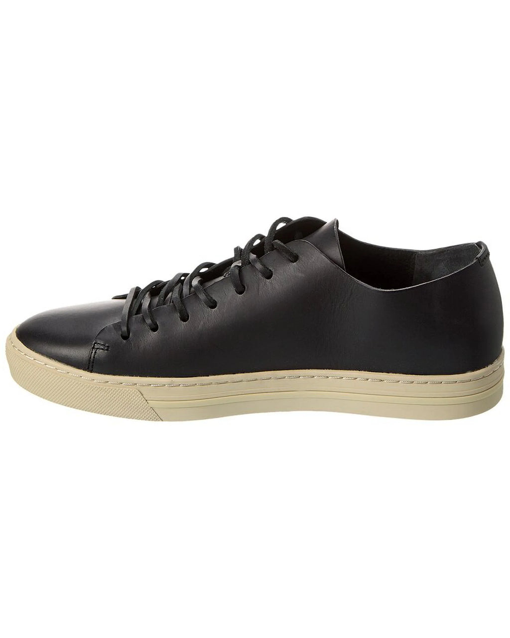 Black Leather Sneaker R8876