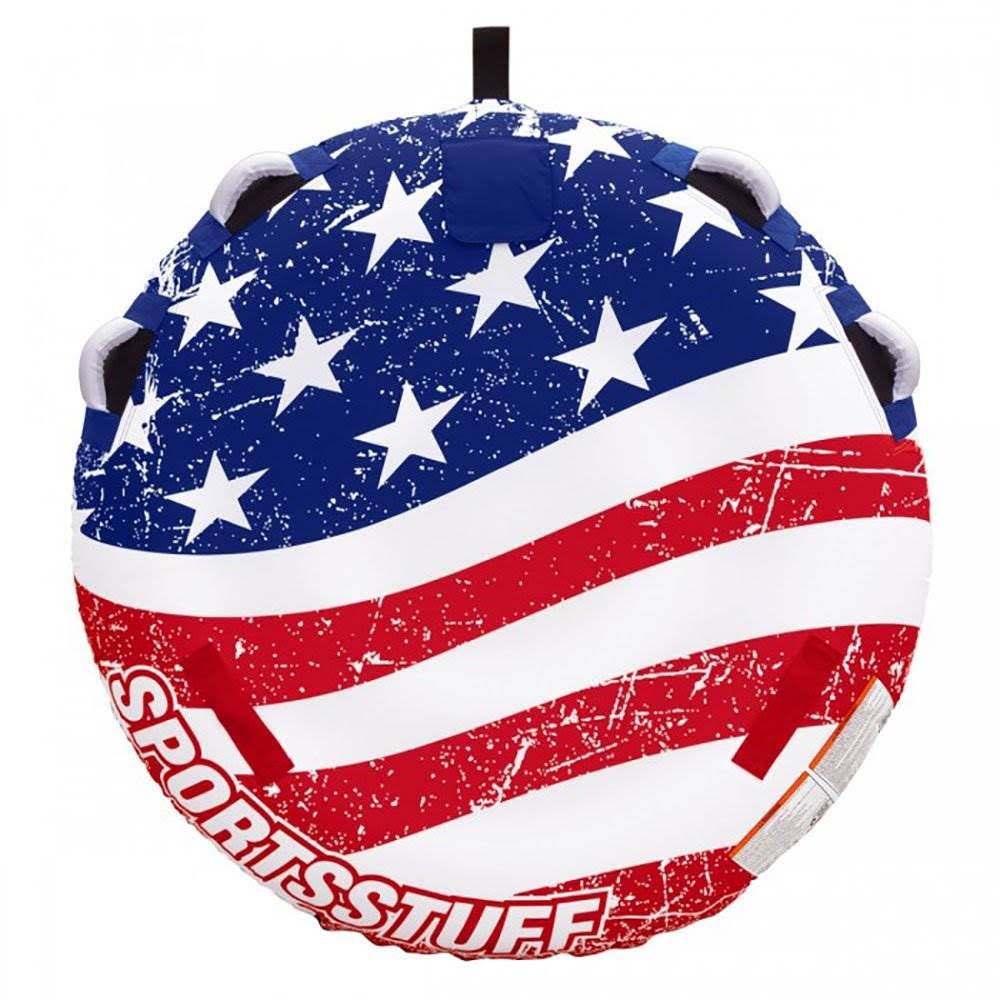 Stars & Stripes Inflatable 1 Rider Watersports Towable Tube (3 Pack) B94128