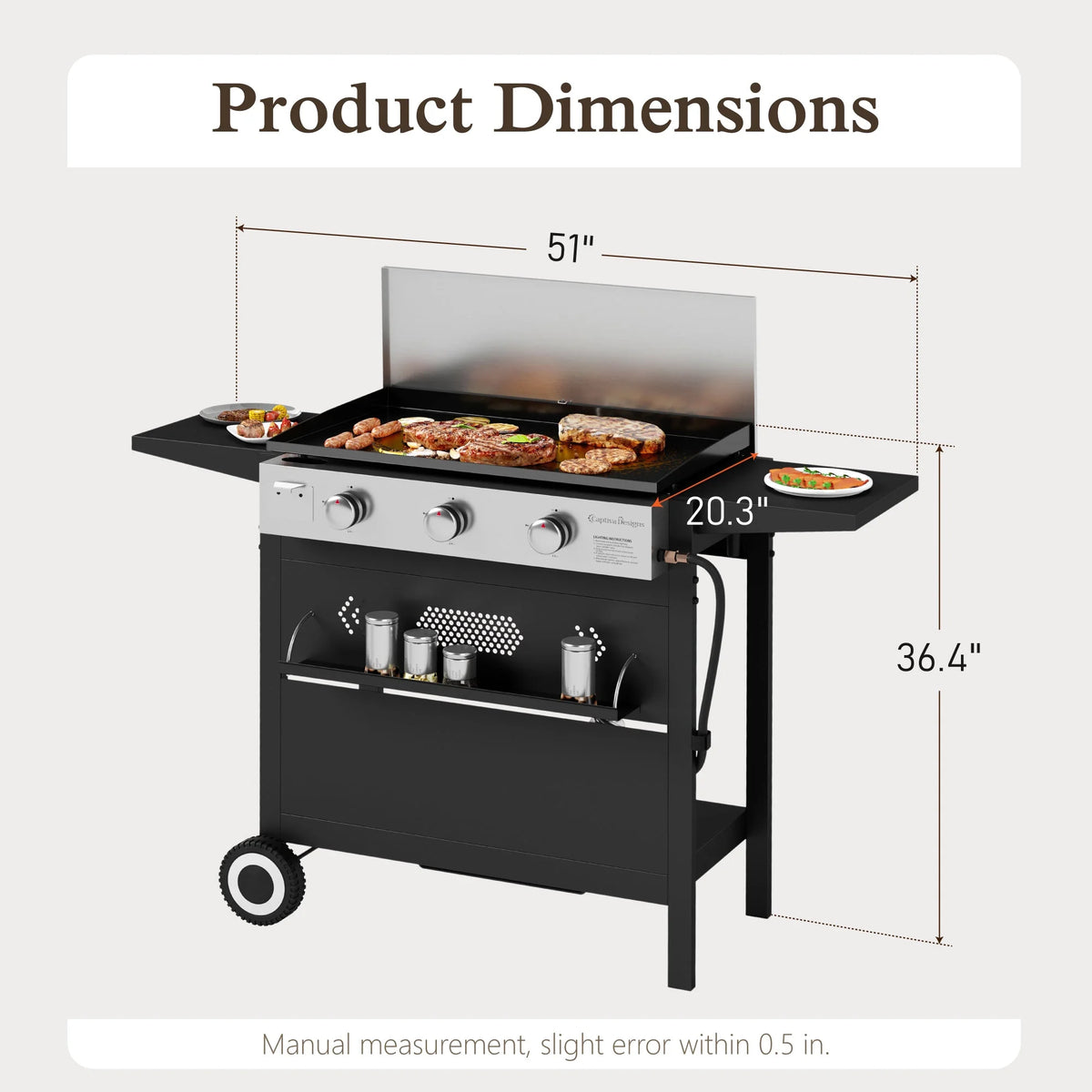 3-Burner Propane Gas Griddle I974