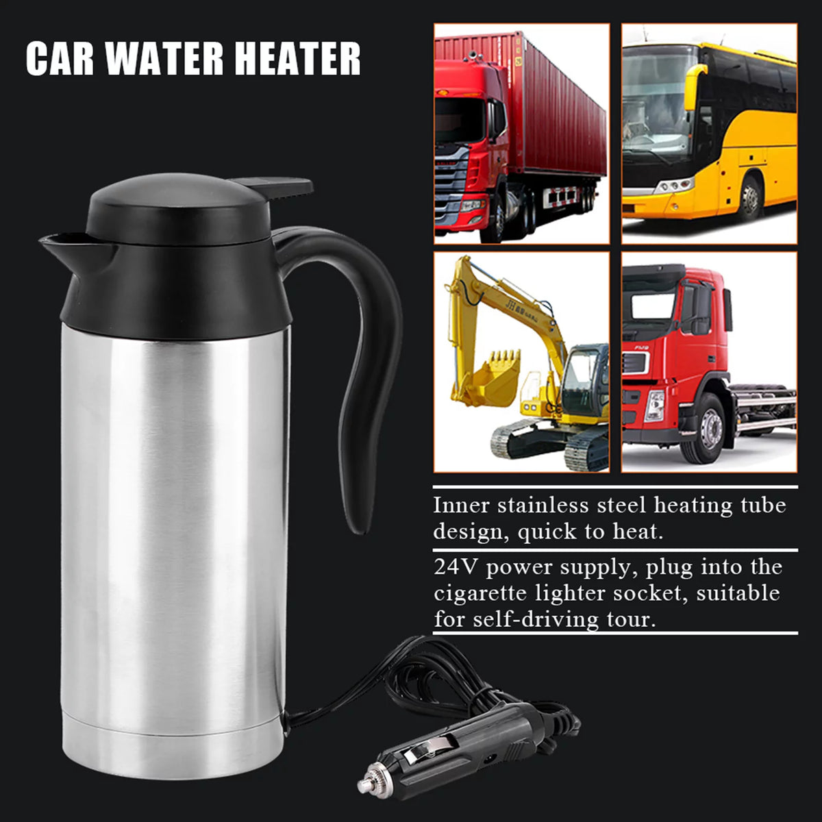Portable 750ml 24V Water Heater Bottle Z979