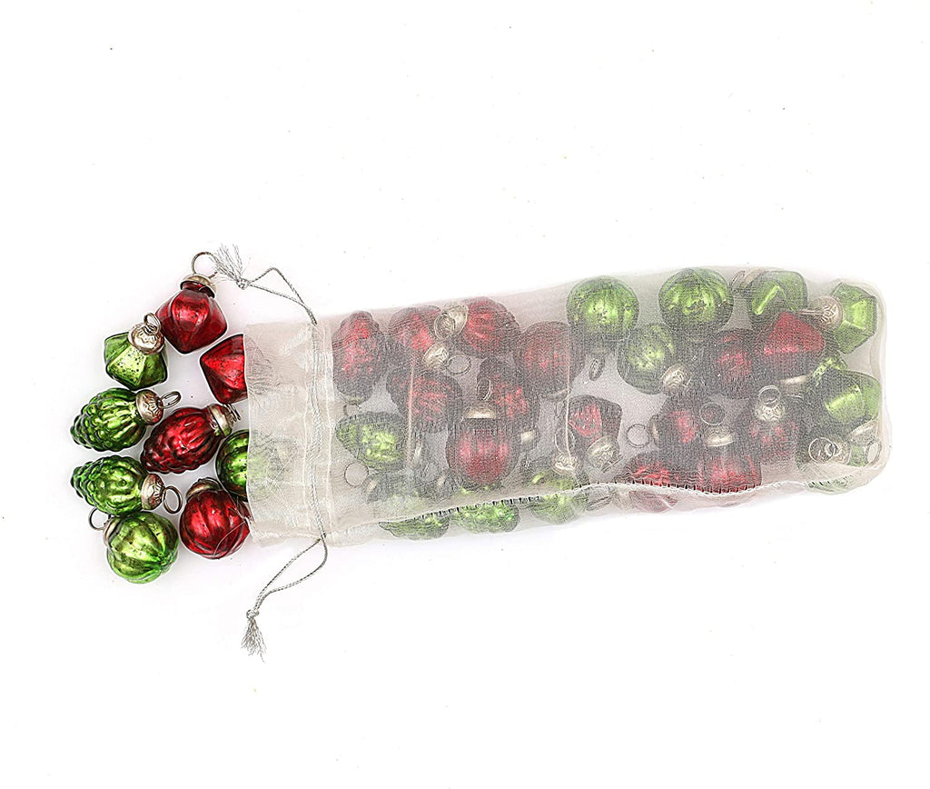 1" Mercury Glass Christmas Ornaments Set of 36 T418042