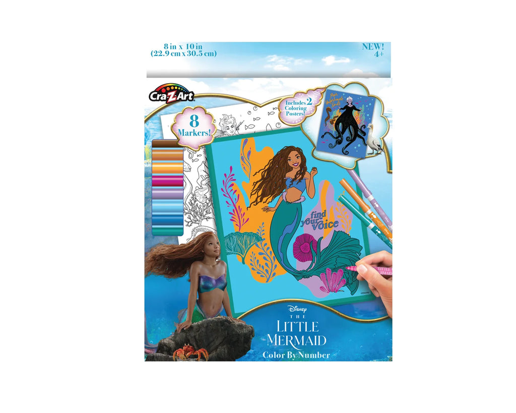 Disney Little Mermaid Color by Number Coloring Set E501