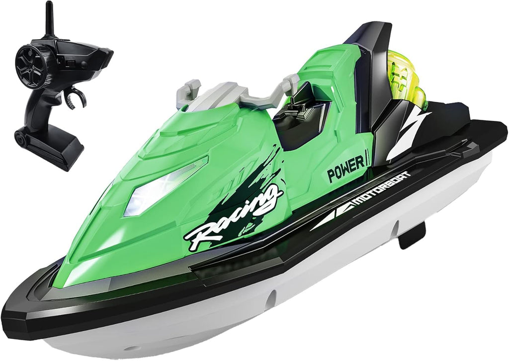 RC Boat with Rechargeable Battery Dual Motors Blue P495238