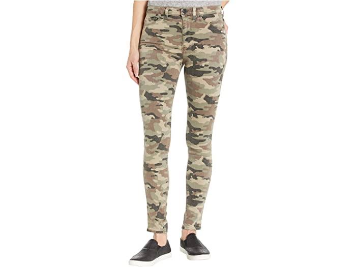 Worn Camo High-Waist Super Skinny Ankle Jeans X1263
