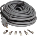 100' Black Electric Heating Cord with 3 Prong Plug U103
