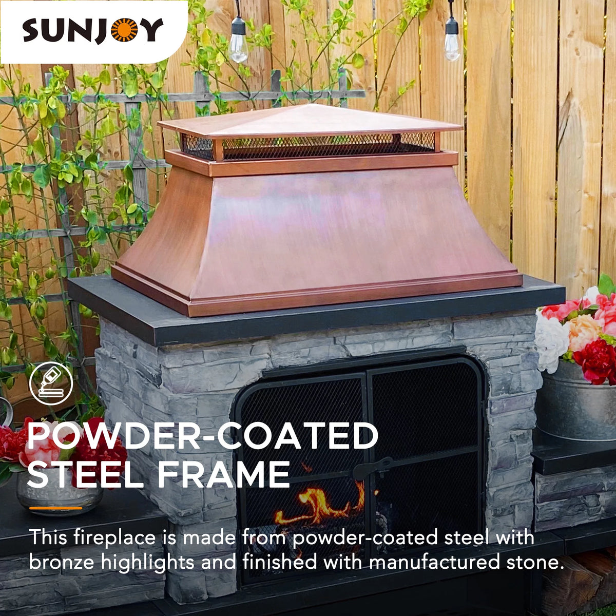Wood Burning Fireplace V68166