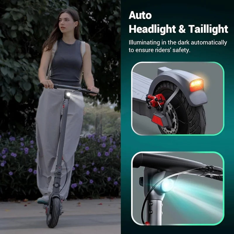 Electric Scooter with 500W Motor, 8.5 Solid Tires, 15 Miles Range E5451