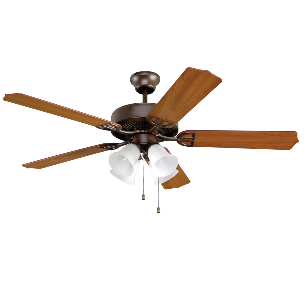 52x22 5-Blade Ceiling Fan Oil Rubbed Bronze Cherry Mahogany Blades T7938