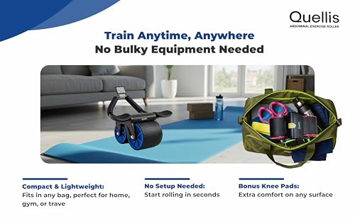 Ab Roller Wheel Set with Elbow Support and 2 Knee Pads F3546