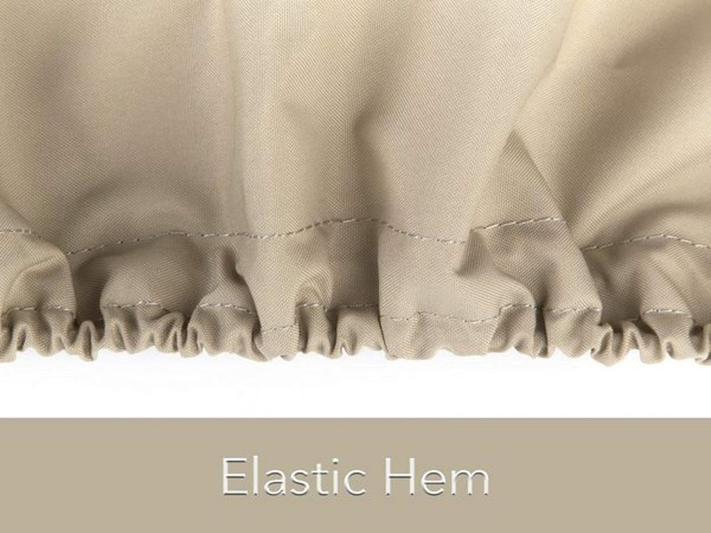 Khaki Polyester Car Cover with Elastic Hem U378217
