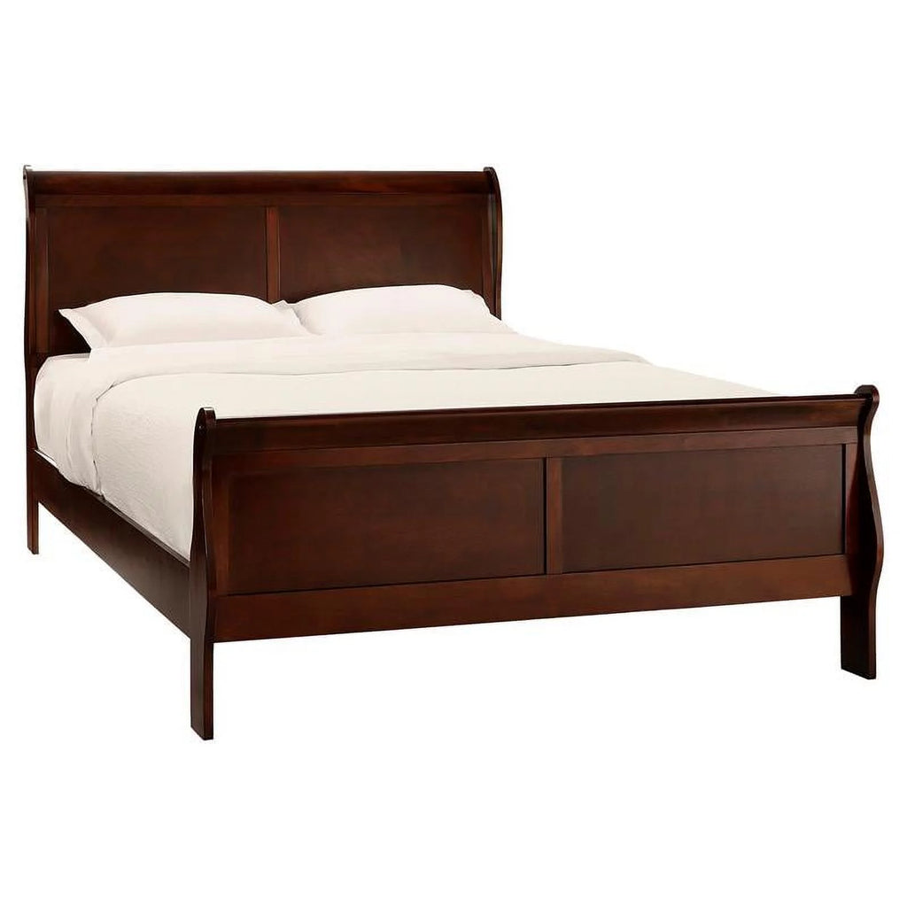 Eastern King Wood Sleigh Bed A1760