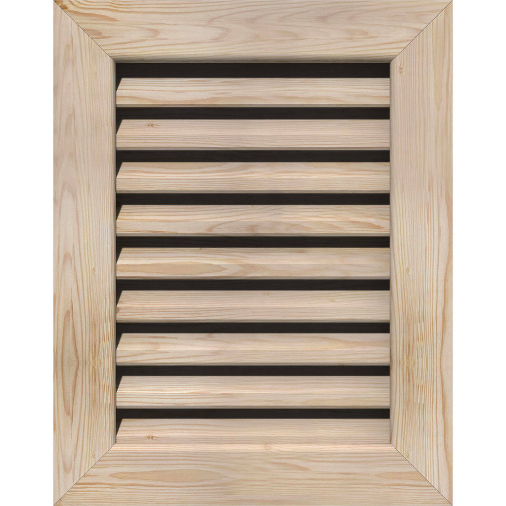 Unfinished Smooth Pine Gable Vent W88064