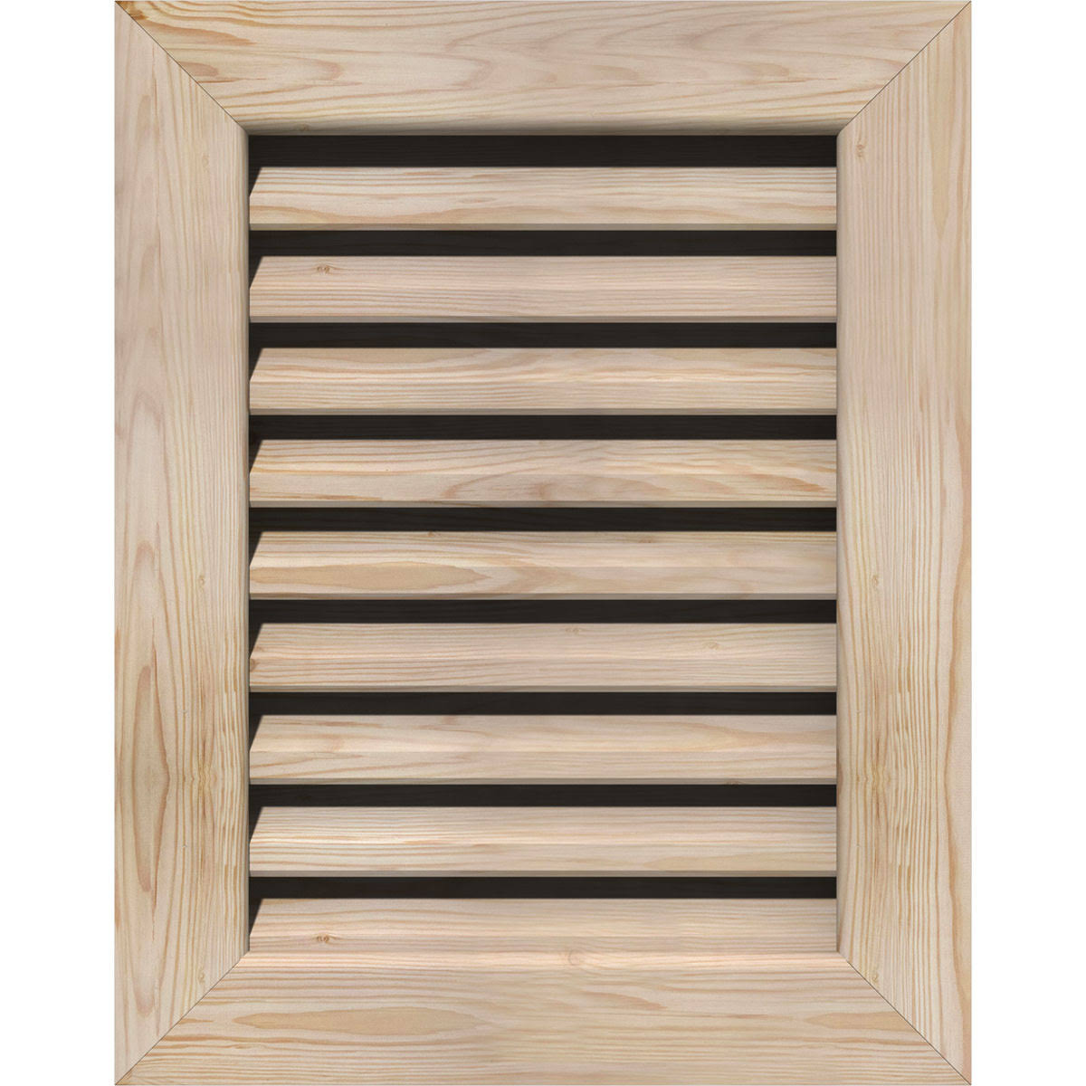 Unfinished Smooth Pine Gable Vent W88064