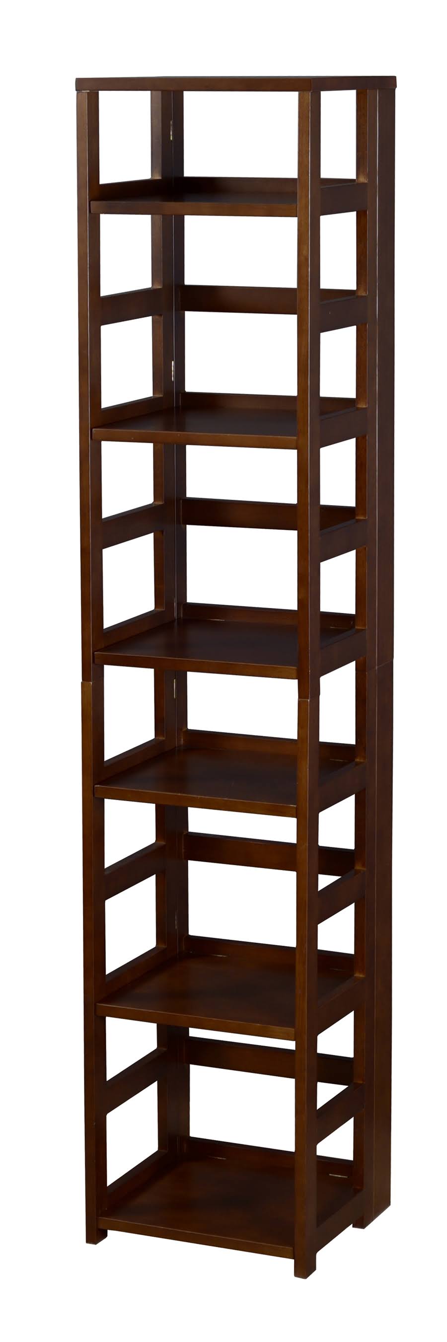 White 67x22 High Square Folding Bookcase O3428