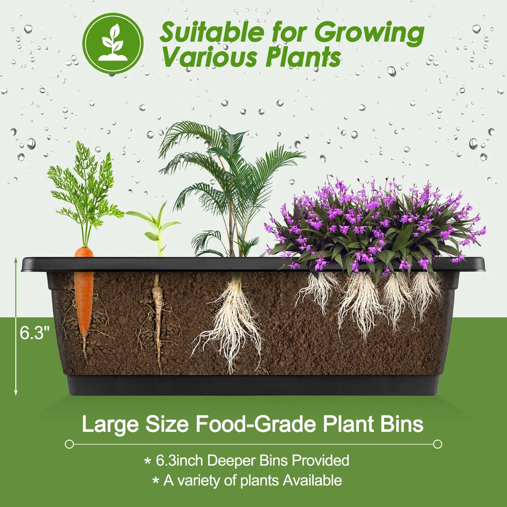 4 ft 5-Tier Raised Garden Bed Planter with Storage Shelf F1146